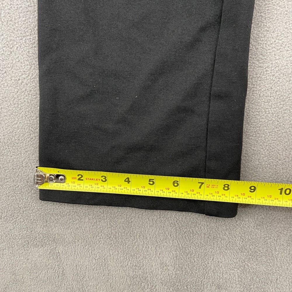 Soho Flare Pants Womens Medium Black Stretch Minimalist High Waisted Pull On - Picture 5 of 9